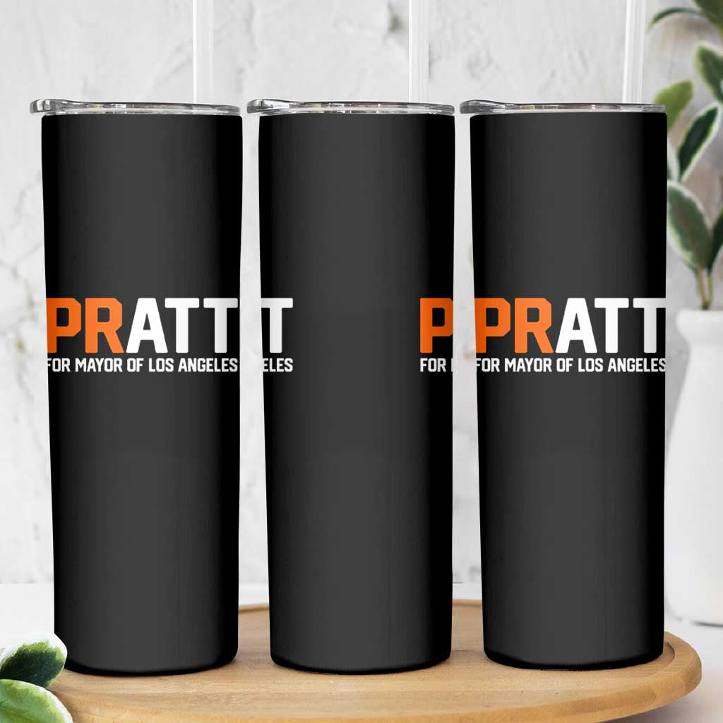 Pratt for Mayor Los Angeles Skinny Tumbler LA City Caliornia Pride Political Campaign Supporter