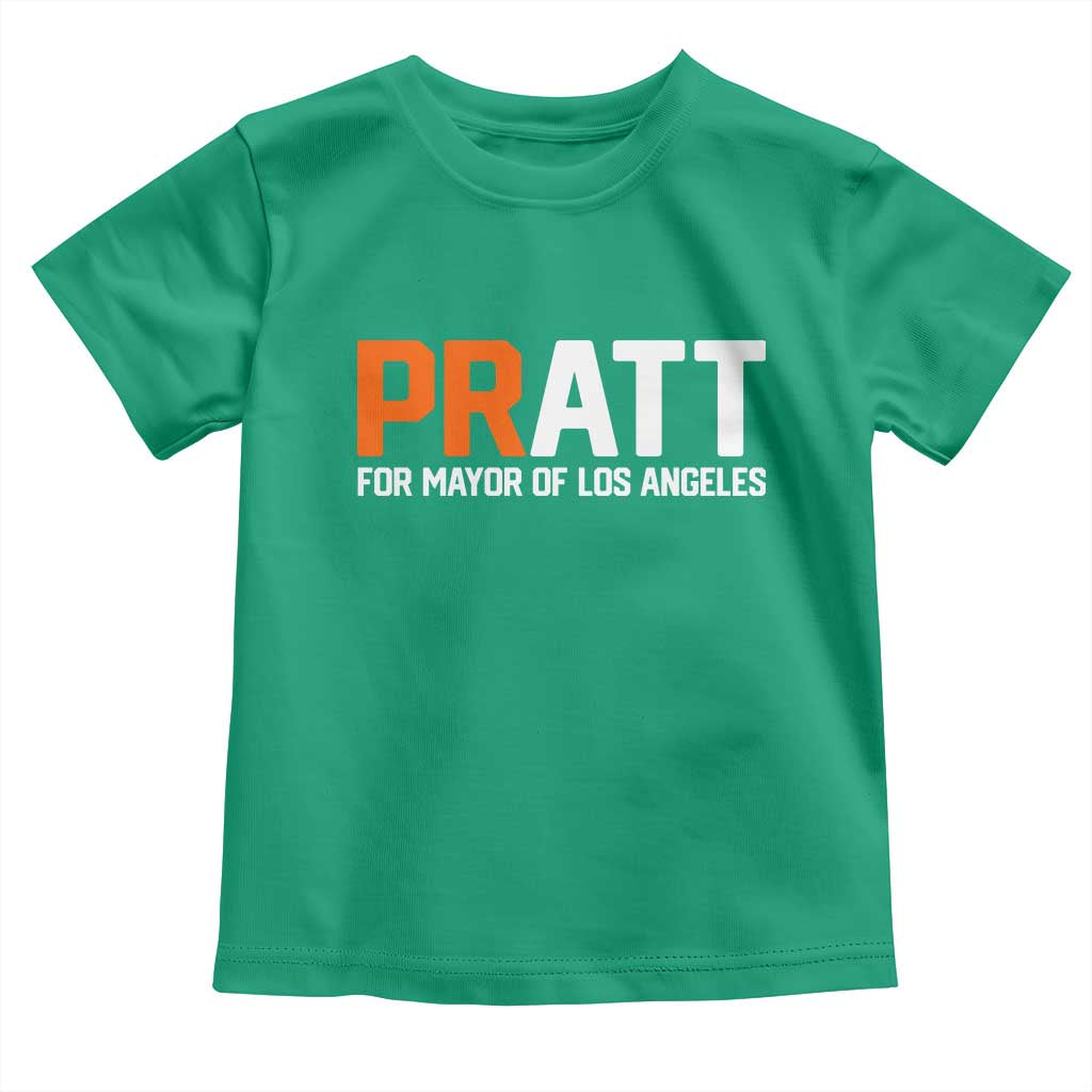 Pratt for Mayor Los Angeles Toddler T Shirt LA City Caliornia Pride Political Campaign Supporter