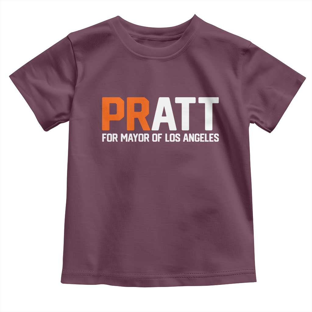 Pratt for Mayor Los Angeles Toddler T Shirt LA City Caliornia Pride Political Campaign Supporter