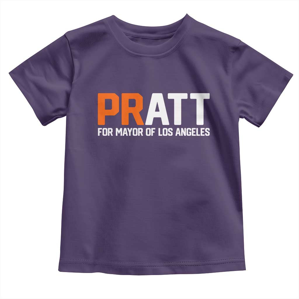 Pratt for Mayor Los Angeles Toddler T Shirt LA City Caliornia Pride Political Campaign Supporter