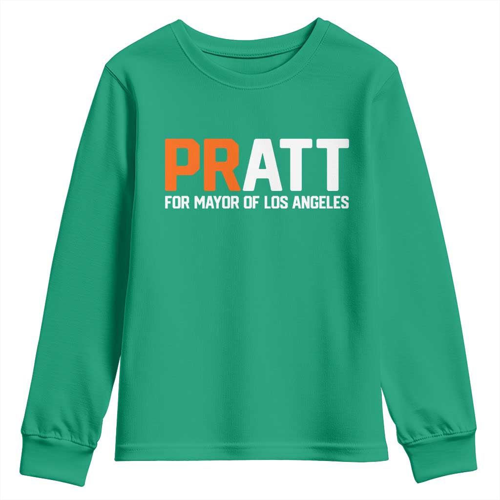 Pratt for Mayor Los Angeles Youth Sweatshirt LA City Caliornia Pride Political Campaign Supporter