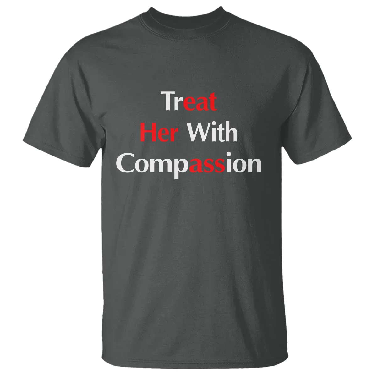 Treat Her With Compassion Funny Adult Humor T Shirt