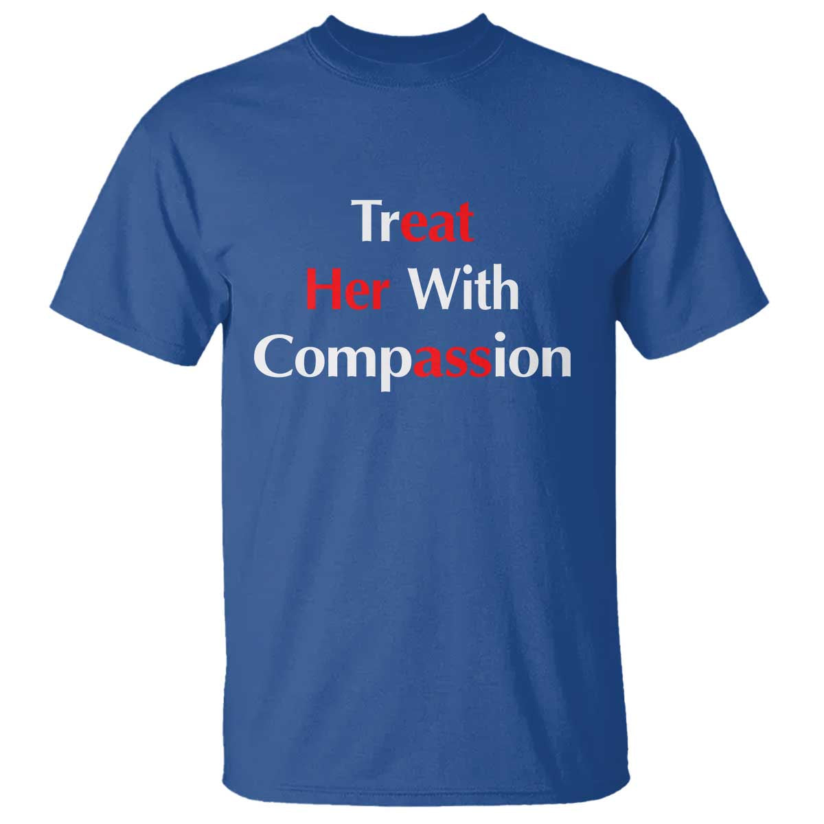 Treat Her With Compassion Funny Adult Humor T Shirt