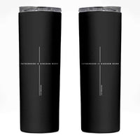 Christian Dad Fatherhood Is Kingdom Work Skinny Tumbler Bible Verse Proverbs 22 6 Minimalist Faith-Based Gift Fathers Day