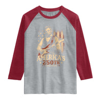 USA 250th 1776 to 2026 Rock Star Abraham Lincoln Raglan Shirt Vintage Electric Guitar Player Patriotic Us Flag Semiquincentennial