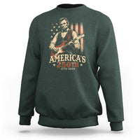 USA 250th 1776 to 2026 Rock Star Abraham Lincoln Sweatshirt Vintage Electric Guitar Player Patriotic Us Flag Semiquincentennial