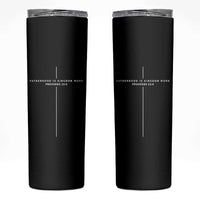 Christian Dad Cross Fatherhood Is Kingdom Work Skinny Tumbler Religious Scripture Proverbs 22:6 Faithful Fathers Day