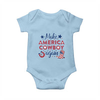 Retro Western Cowboys Baby Onesie Make America A Cowboy Again Country Lifestyle Rodeo