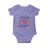 Retro Western Cowboys Baby Onesie Make America A Cowboy Again Country Lifestyle Rodeo