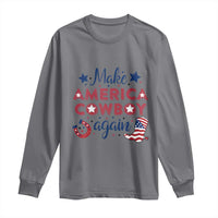 Retro Western Cowboys Long Sleeve Shirt Make America A Cowboy Again Country Lifestyle Rodeo