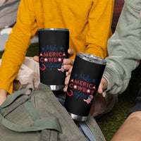 Retro Western Cowboys Tumbler Cup Make America A Cowboy Again Country Lifestyle Rodeo