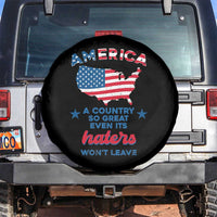 American Patriotic Spare Tire Cover Proud America A Country So Great Even Its Haters Won't Leave