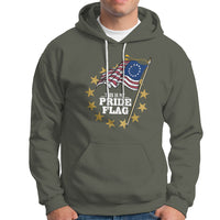 Betsy Ross Flag Hoodie This Is My Pride Flag American Patriotic - Wonder Print Shop