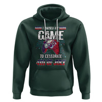 Funny 4th of July Gamer Hoodie I Paused My Game To Celebrate Video Game Lover - Wonder Print Shop