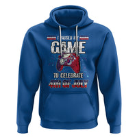 Funny 4th of July Gamer Hoodie I Paused My Game To Celebrate Video Game Lover - Wonder Print Shop