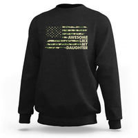 Awesome Like My Daughter Parents' Day Camo American Flag Sweatshirt - Wonder Print Shop