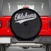 Vintage Oklahoma Throwback Distressed Spare Tire Cover Retro Classic OK State Pride - Wonder Print Shop