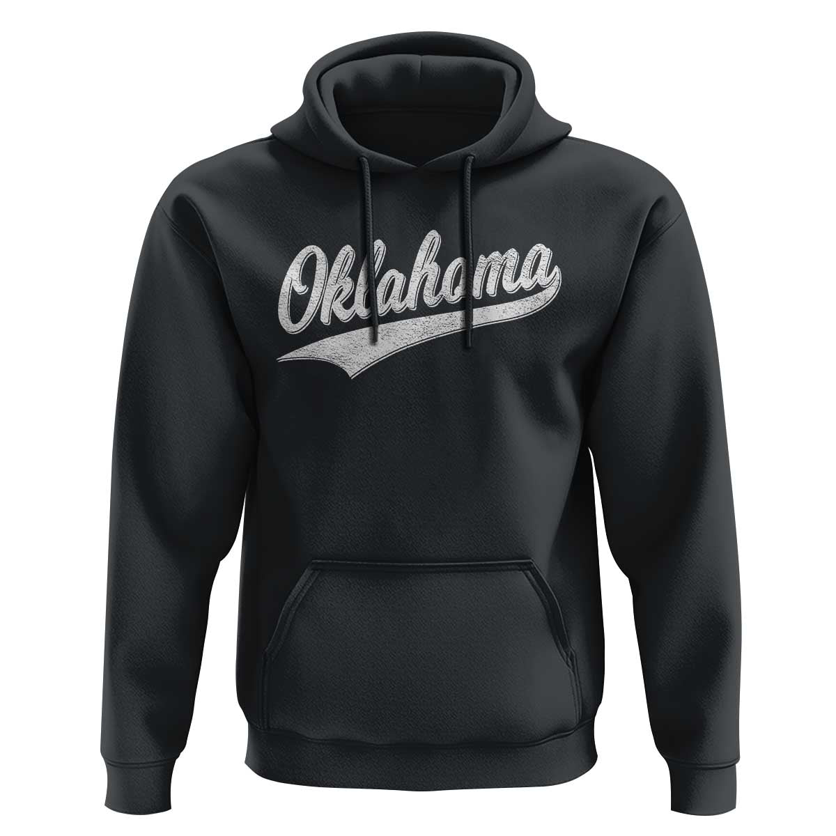 Vintage Oklahoma Throwback Distressed Hoodie Retro Classic OK State Pride - Wonder Print Shop