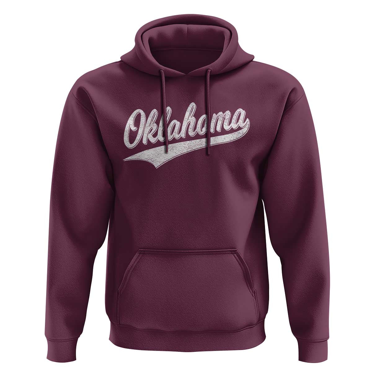 Vintage Oklahoma Throwback Distressed Hoodie Retro Classic OK State Pride - Wonder Print Shop
