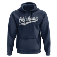 Vintage Oklahoma Throwback Distressed Hoodie Retro Classic OK State Pride - Wonder Print Shop