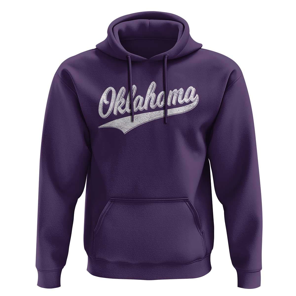 Vintage Oklahoma Throwback Distressed Hoodie Retro Classic OK State Pride - Wonder Print Shop