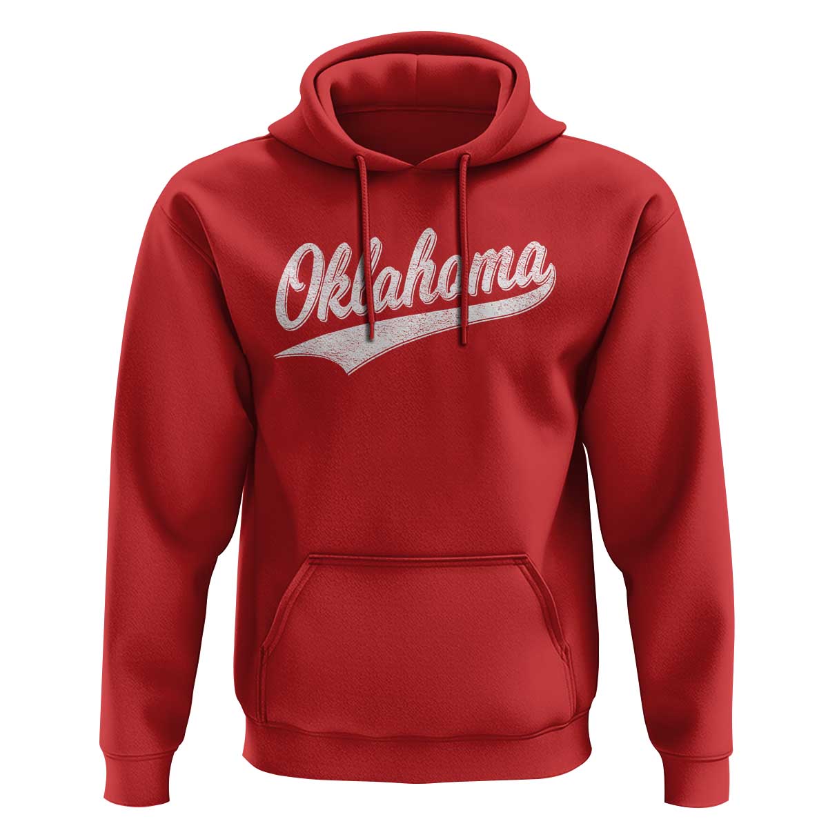 Vintage Oklahoma Throwback Distressed Hoodie Retro Classic OK State Pride - Wonder Print Shop