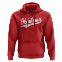 Vintage Oklahoma Throwback Distressed Hoodie Retro Classic OK State Pride - Wonder Print Shop