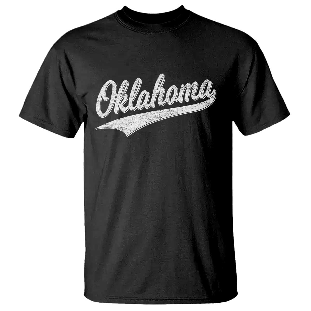 Vintage Oklahoma Throwback Distressed T Shirt Retro Classic OK State Pride - Wonder Print Shop