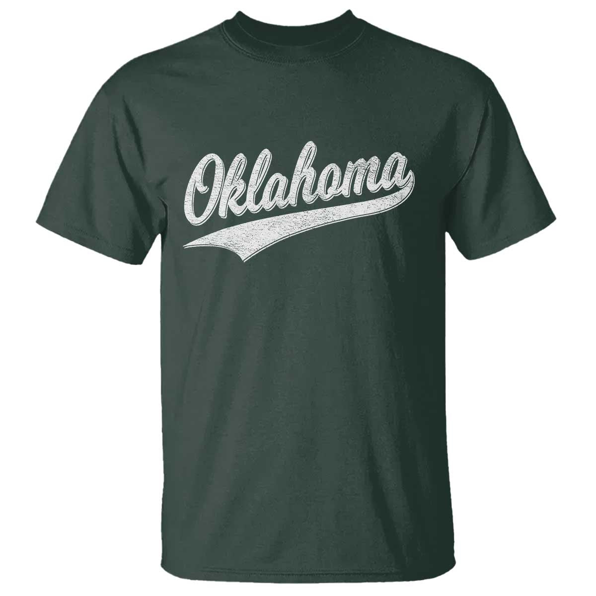 Vintage Oklahoma Throwback Distressed T Shirt Retro Classic OK State Pride - Wonder Print Shop