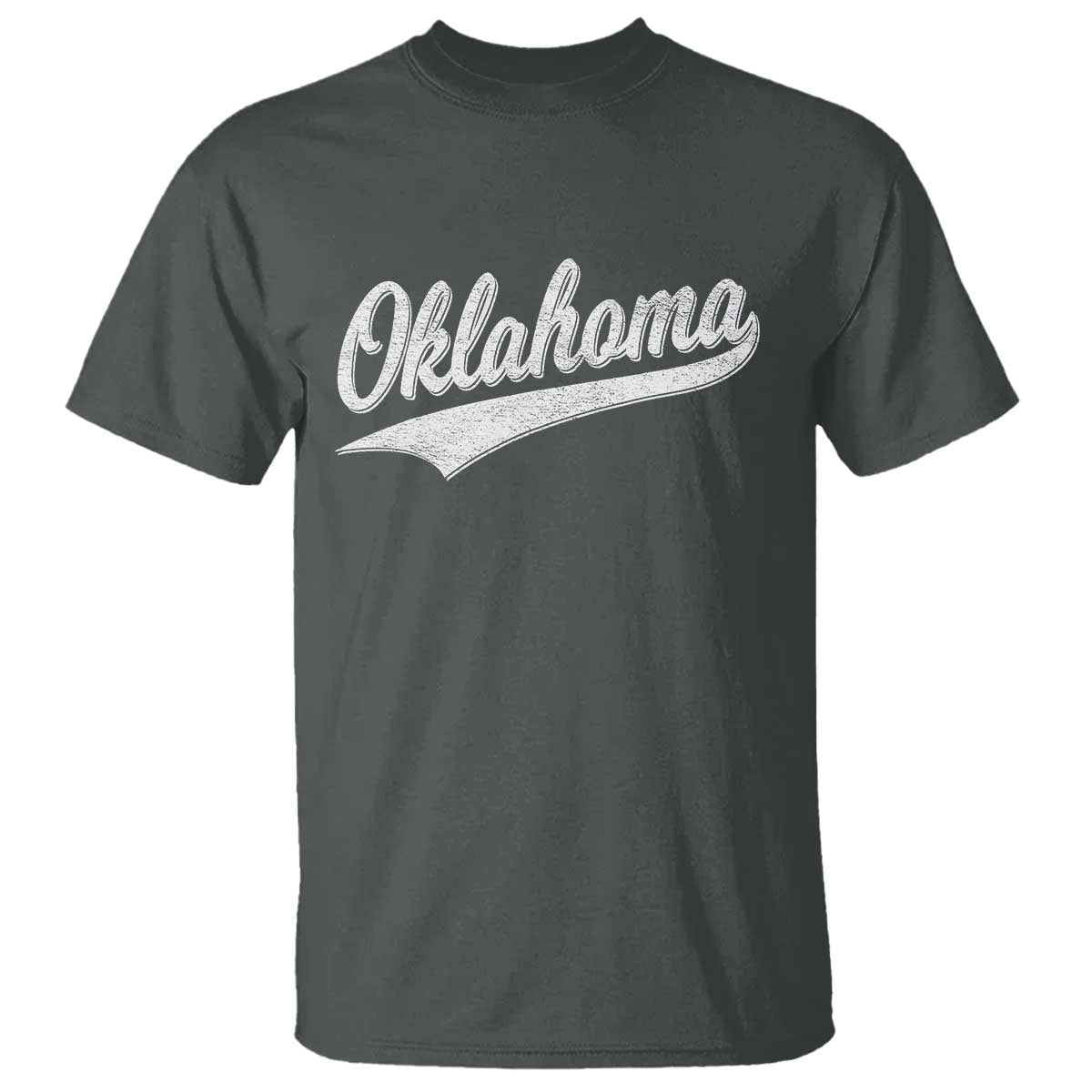 Vintage Oklahoma Throwback Distressed T Shirt Retro Classic OK State Pride - Wonder Print Shop