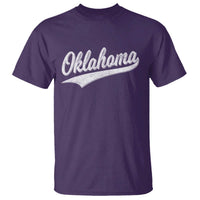 Vintage Oklahoma Throwback Distressed T Shirt Retro Classic OK State Pride - Wonder Print Shop