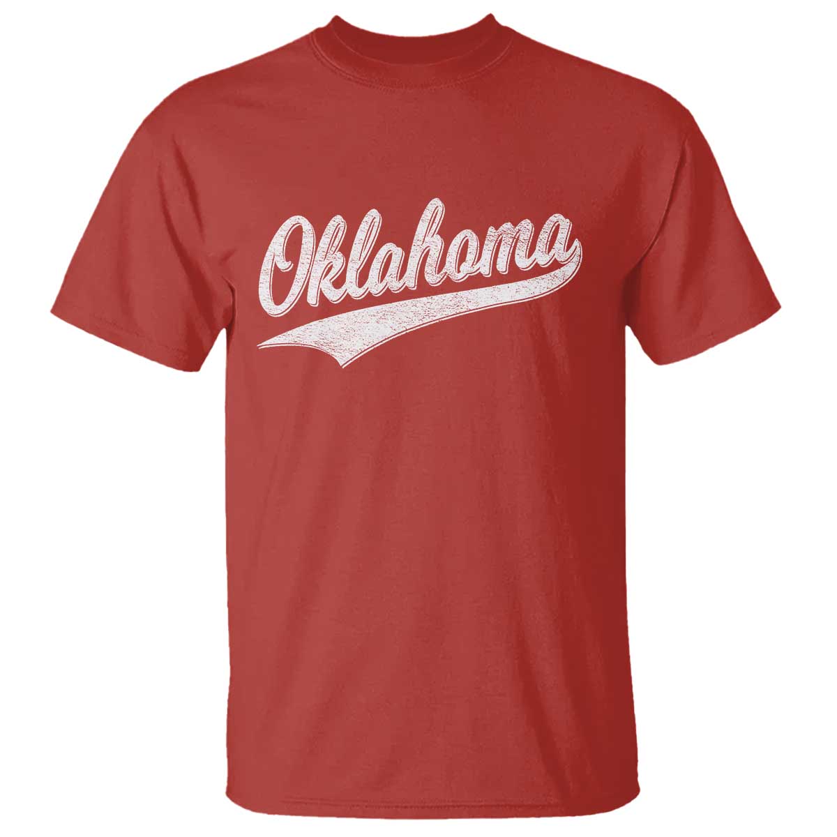 Vintage Oklahoma Throwback Distressed T Shirt Retro Classic OK State Pride - Wonder Print Shop