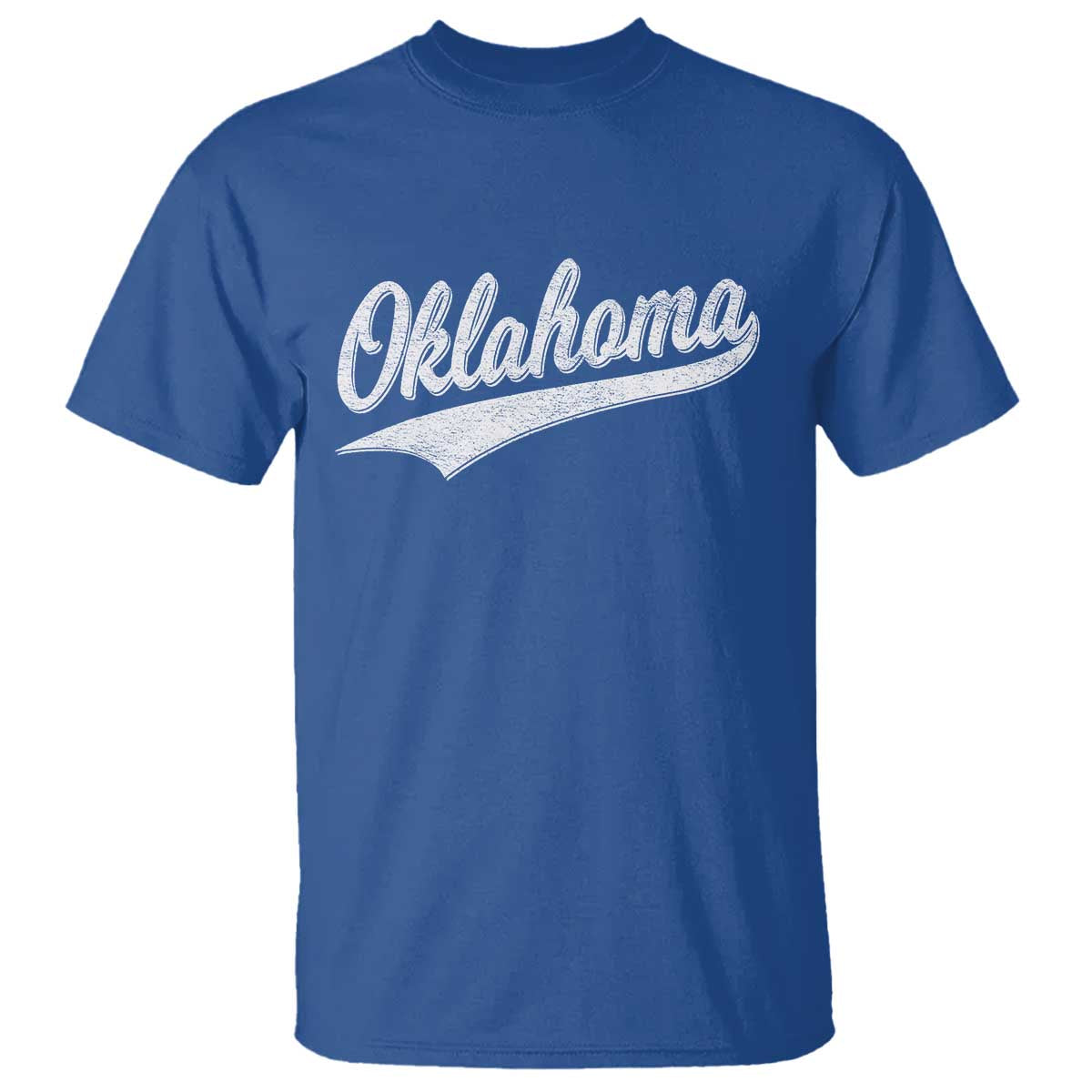 Vintage Oklahoma Throwback Distressed T Shirt Retro Classic OK State Pride - Wonder Print Shop
