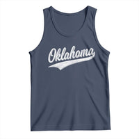 Vintage Oklahoma Throwback Distressed Tank Top Retro Classic OK State Pride - Wonder Print Shop
