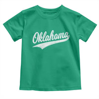 Vintage Oklahoma Throwback Distressed Toddler T Shirt Retro Classic OK State Pride - Wonder Print Shop