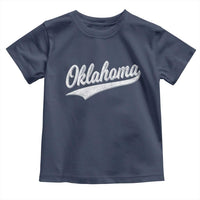 Vintage Oklahoma Throwback Distressed Toddler T Shirt Retro Classic OK State Pride - Wonder Print Shop