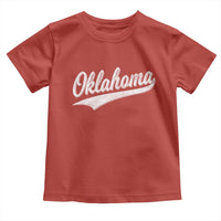 Vintage Oklahoma Throwback Distressed Toddler T Shirt Retro Classic OK State Pride - Wonder Print Shop
