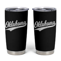 Vintage Oklahoma Throwback Distressed Tumbler Cup Retro Classic OK State Pride - Wonder Print Shop