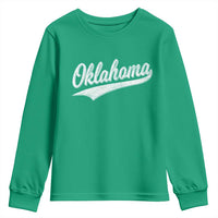Vintage Oklahoma Throwback Distressed Youth Sweatshirt Retro Classic OK State Pride - Wonder Print Shop