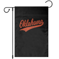 Vintage Oklahoma Orange Throwback Distressed Garden Flag Retro Classic OK State Pride - Wonder Print Shop