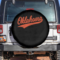Vintage Oklahoma Orange Throwback Distressed Spare Tire Cover Retro Classic OK State Pride - Wonder Print Shop