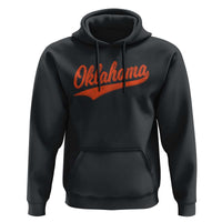 Vintage Oklahoma Orange Throwback Distressed Hoodie Retro Classic OK State Pride - Wonder Print Shop