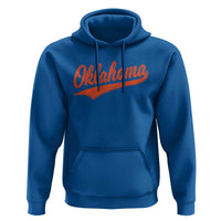 Vintage Oklahoma Orange Throwback Distressed Hoodie Retro Classic OK State Pride - Wonder Print Shop