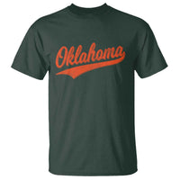 Vintage Oklahoma Orange Throwback Distressed T Shirt Retro Classic OK State Pride - Wonder Print Shop