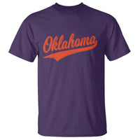 Vintage Oklahoma Orange Throwback Distressed T Shirt Retro Classic OK State Pride - Wonder Print Shop