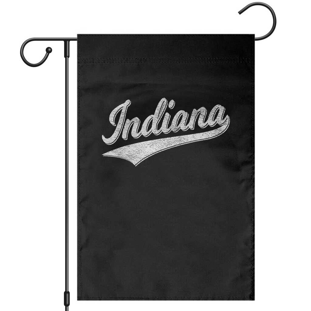 Vintage Indiana Retro Throwback Distressed Garden Flag Retro Classic IN State Pride - Wonder Print Shop