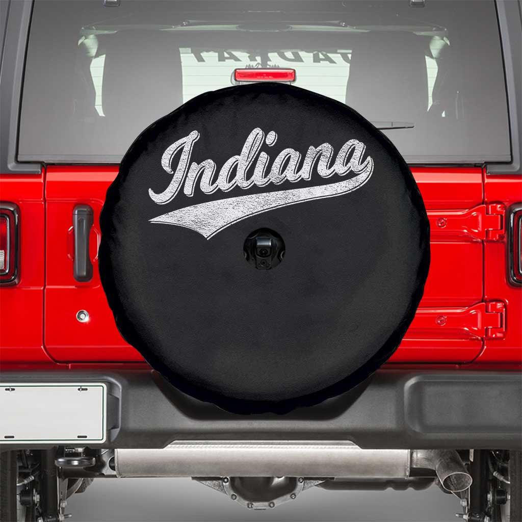 Vintage Indiana Retro Throwback Distressed Spare Tire Cover Retro Classic IN State Pride - Wonder Print Shop