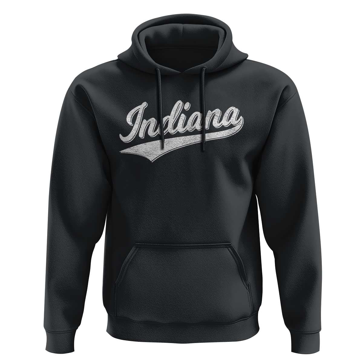 Vintage Indiana Retro Throwback Distressed Hoodie Retro Classic IN State Pride - Wonder Print Shop