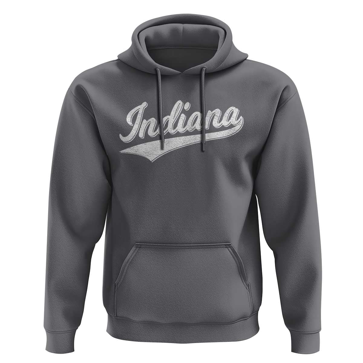 Vintage Indiana Retro Throwback Distressed Hoodie Retro Classic IN State Pride - Wonder Print Shop