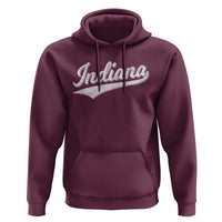 Vintage Indiana Retro Throwback Distressed Hoodie Retro Classic IN State Pride - Wonder Print Shop